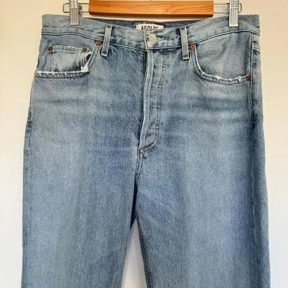 Agolde Riley Hi Rise Straight Crop - Picture 5 of 13